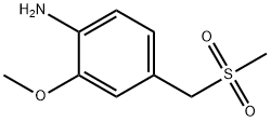 2-methoxy-4-[(methylsulfonyl)methyl]benzenamine Structure