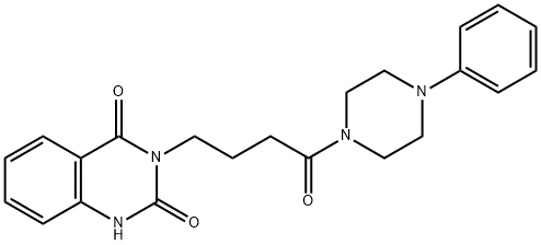 2-hydroxy-3-[4-oxo-4-(4-phenylpiperazin-1-yl)butyl]quinazolin-4(3H)-one 구조식 이미지