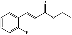 (E)-ethyl 3-(2-fluorophenyl)acrylate 구조식 이미지