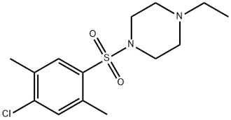1-[(4-chloro-2,5-dimethylphenyl)sulfonyl]-4-ethylpiperazine 구조식 이미지