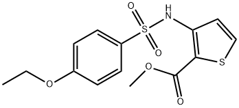 methyl 3-(4-ethoxyphenylsulfonamido)thiophene-2-carboxylate Structure