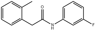 N-(3-fluorophenyl)-2-(2-methylphenyl)acetamide 구조식 이미지
