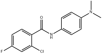 2-chloro-N-[4-(dimethylamino)phenyl]-4-fluorobenzamide Structure