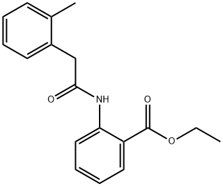 ethyl 2-(2-(o-tolyl)acetamido)benzoate Structure