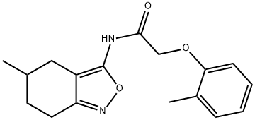 2-(2-methylphenoxy)-N-(5-methyl-4,5,6,7-tetrahydro-2,1-benzisoxazol-3-yl)acetamide Structure