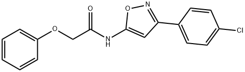 N-[3-(4-chlorophenyl)-1,2-oxazol-5-yl]-2-phenoxyacetamide Structure