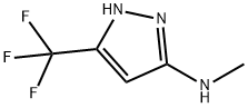 N-methyl-3-(trifluoromethyl)-1H-pyrazol-5-amine 구조식 이미지