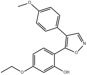 5-ethoxy-2-(4-(4-methoxyphenyl)isoxazol-5-yl)phenol 구조식 이미지