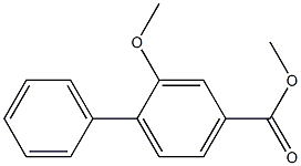 [1,1-BIPHENYL]-4-CARBOXYLIC ACID, 2-METHOXY-, METHYL ESTER Structure