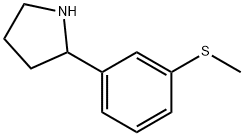 2-(3-(METHYLTHIO)PHENYL)PYRROLIDINE Structure