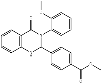 methyl 4-(3-(2-methoxyphenyl)-4-oxo-1,2,3,4-tetrahydroquinazolin-2-yl)benzoate Structure