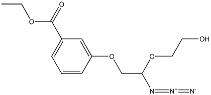 ethyl 3-(2-azido-2-(2-hydroxyethoxy)ethoxy)benzoate Structure