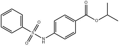 isopropyl 4-(phenylsulfonamido)benzoate Structure