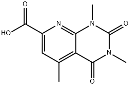 1,3,5-Trimethyl-2,4-dioxo-1,2,3,4-tetrahydro-pyrido[2,3-d]pyrimidine-7-carboxylic acid 구조식 이미지