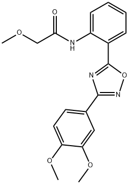 N-{2-[3-(3,4-dimethoxyphenyl)-1,2,4-oxadiazol-5-yl]phenyl}-2-methoxyacetamide Structure
