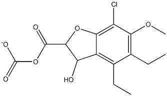 diethyl 7-chloro-3-hydroxy-6-methoxybenzofuran-2,2(3H)-dicarboxylate(WXG01823) Structure
