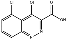 5-Chloro-4-oxo-1,4-dihydrocinnoline-3-carboxylic acid 구조식 이미지