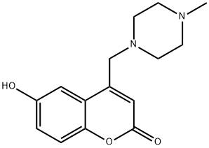 6-hydroxy-4-[(4-methylpiperazin-1-yl)methyl]-2H-chromen-2-one Structure