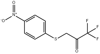 2-Propanone, 1,1,1-trifluoro-3-[(4-nitrophenyl)thio]- Structure