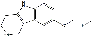 8-methoxy-2,3,4,5-tetrahydro-1H-pyrido[4,3-b]indole hydrochloride 구조식 이미지