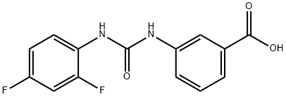 3-(3-(2,4-difluorophenyl)ureido)benzoic acid Structure