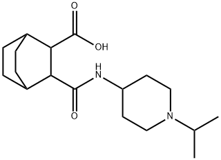 3-((1-isopropylpiperidin-4-yl)carbamoyl)bicyclo[2.2.2]octane-2-carboxylic acid Structure