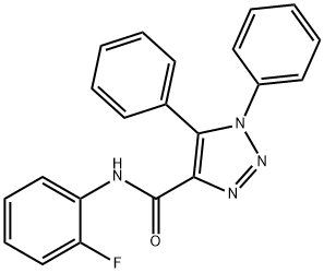N-(2-fluorophenyl)-1,5-diphenyl-1H-1,2,3-triazole-4-carboxamide Structure