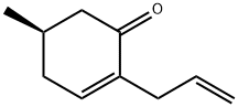 (R)-2-allyl-5-methylcyclohex-2-en-1-one 구조식 이미지