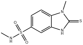 N,1-DIMETHYL-2-MERCAPTO-5-BENZIMIDAZOLESULFONAMIDE 구조식 이미지