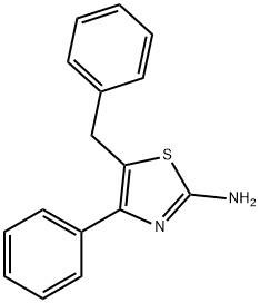 5-benzyl-4-phenylthiazol-2-amine Structure