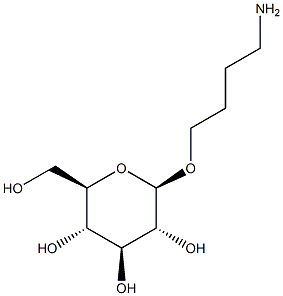 4-Aminobutyl beta-D-glucopyranoside 구조식 이미지