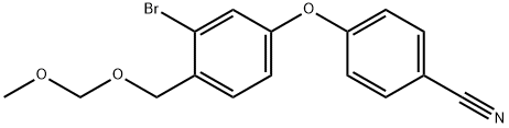 2-bromo-4-(4-cyanophenoxy)-1-(methoxymethoxymethyl)benzene Structure