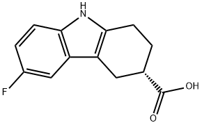 (S)-6-fluoro-2,3,4,9-tetrahydro-1H-carbazole-3-carboxylic acid Structure