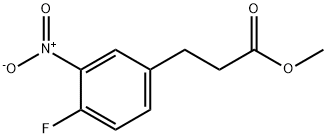 methyl 3-(4-fluoro-3-nitrophenyl)propanoate 구조식 이미지