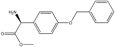 Methyl (2S)-2-amino-2-(4-benzyloxyphenyl)acetate Structure