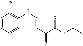Ethyl 2-(7-Bromo-3-indolyl)-2-oxoacetate Structure