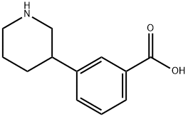 3-(piperidin-3-yl)benzoic acid hydrochloride Structure