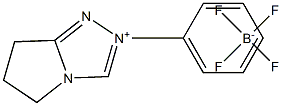 6,7-dihydro-2-phenyl-5H-Pyrrolo[2,1-c]-1,2,4-triazolium  tetrafluoroborate Structure