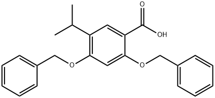 2,4-dibenzyloxy-5-isopropylbenzoic acid 구조식 이미지