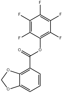 Perfluorophenyl benzo[d][1,3]dioxole-4-carboxylate Structure