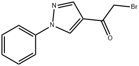 2-bromo-1-(1-phenyl-1H-pyrazol-4-yl)Ethanone 구조식 이미지