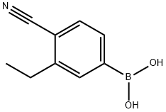 4-시아노-3-에틸페닐보론산 구조식 이미지