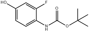 tert-butyl 2-fluoro-4-hydroxyphenylcarbamate Structure