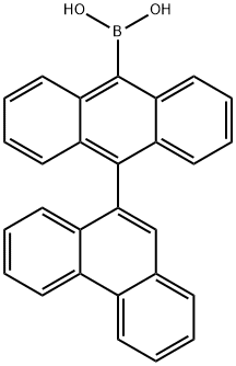 [10-(Phenanthren-9-yl)anthracen-9-yl]boronic Acid Structure