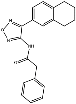 2-phenyl-N-[4-(5,6,7,8-tetrahydro-2-naphthalenyl)-1,2,5-oxadiazol-3-yl]acetamide Structure