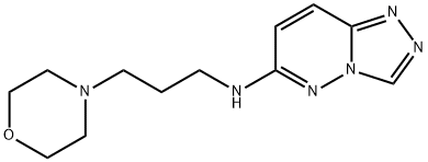 N-[3-(morpholin-4-yl)propyl][1,2,4]triazolo[4,3-b]pyridazin-6-amine 구조식 이미지