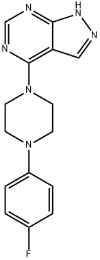 4-[4-(4-fluorophenyl)piperazin-1-yl]-2H-pyrazolo[3,4-d]pyrimidine Structure