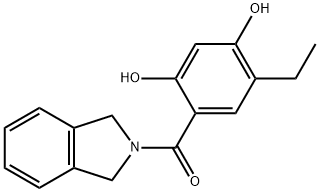 (1,3-dihydroisoindol-2-yl)-(5-ethyl-2,4-dihydroxyphenyl)methanone Structure