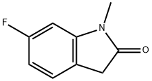 6-fluoro-1-methylindolin-2-one 구조식 이미지