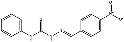 (2E)-2-(4-nitrobenzylidene)-N-phenylhydrazinecarbothioamide Structure